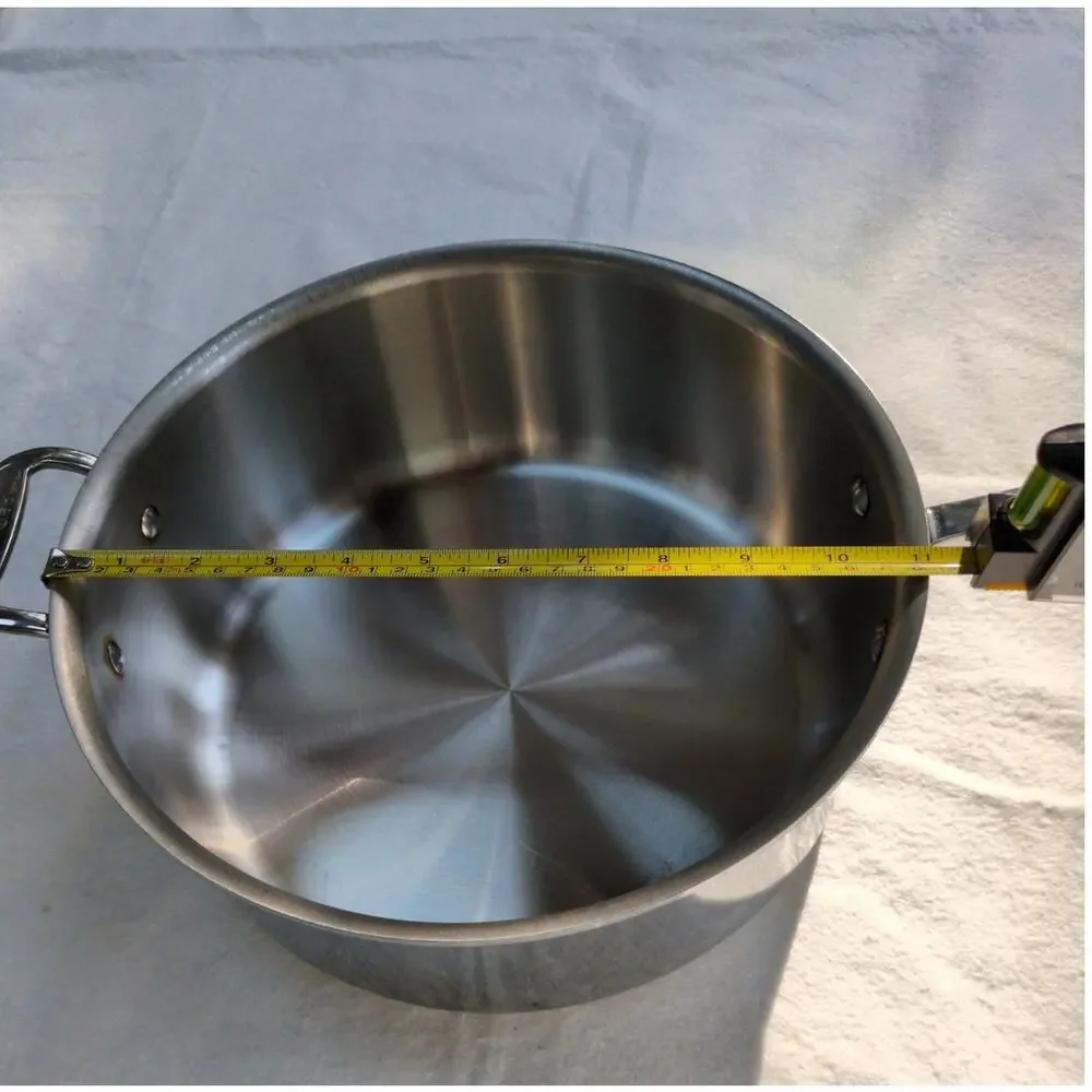 All Clad 6 Qt Saute Pan Stainless Steel Cookware Kitchen Chef Professional USA